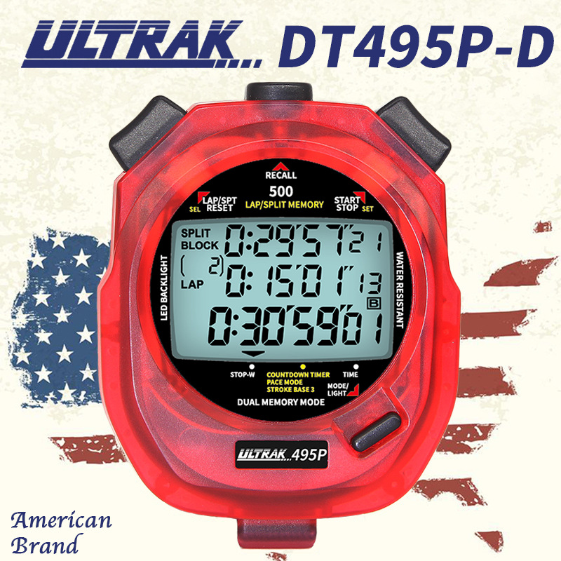 Picture of Electronic stopwatch DT495P Dinger ULTRAK Osek 500 Channel 3 Row Display Timer Track and Field Training
