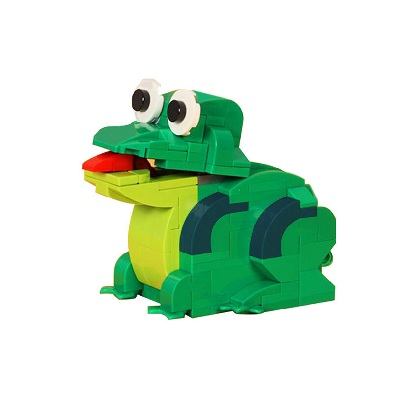 MOC Building Blocks Compatible with Lego Small Particle Creative Animal Educational Toys 72315 Mechanical Frog