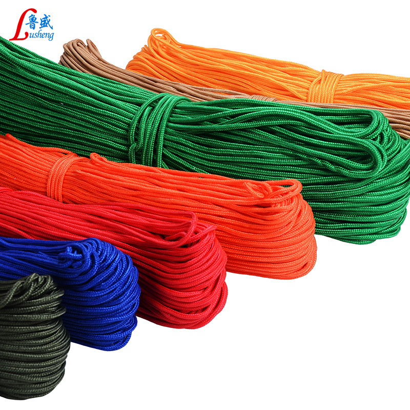 Picture of Cross-Border Colorfulful White Braided Rope Core-Spun Tent Tied Rope Amazon Best-Selling Clothesline Rope Nylon Rope