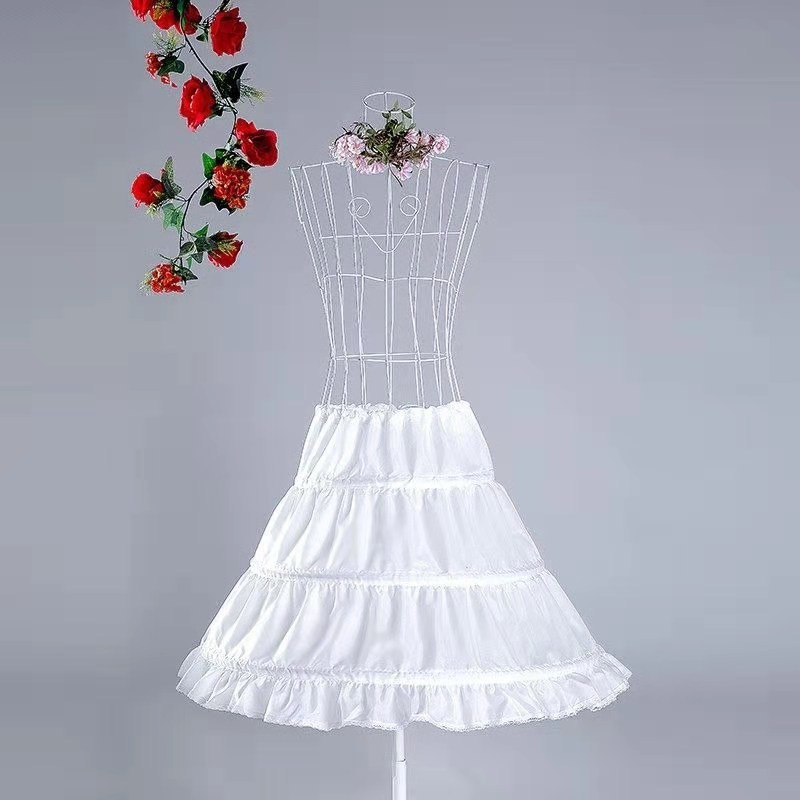 Girls' Dress Flower Girl's Wedding Girl's Wedding Dress Piano Performance Bone Pirons Lolita Puff Dress