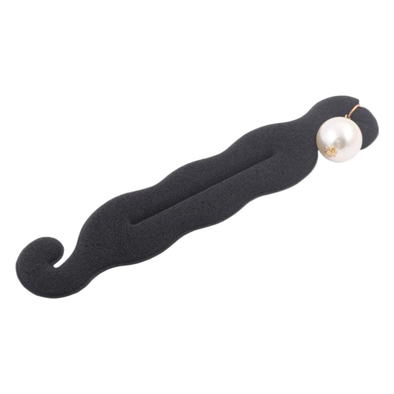 Picture of Simple ball head updo tool Korean style headwear hair accessories sponge double hook updo hair stick upgraded version pearl hair curler