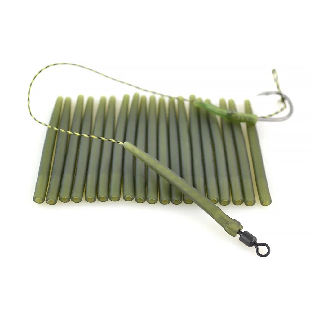 Cross-Border Hot Selling Hirisi Hairisi European Carp Fishing Anti-Tangle Pipe Accessories Rubber Tip Pipe 20 Pack Threading Hose