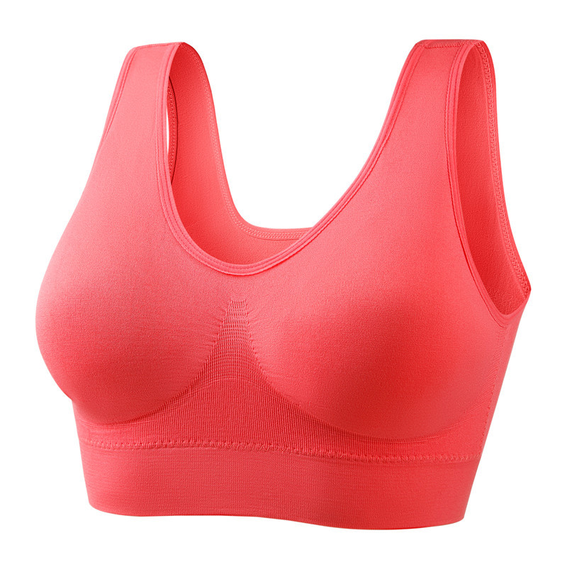 Picture of Zero binding underwear plus size yoga shockproof sports bra wireless seamless one-piece bra female foreign trade Wholesale