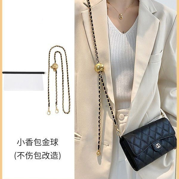 Xinyujiang Xiaoxiang long wallet transformation cf bag adjustable crossbody golden ball chain shoulder strap single buy accessories