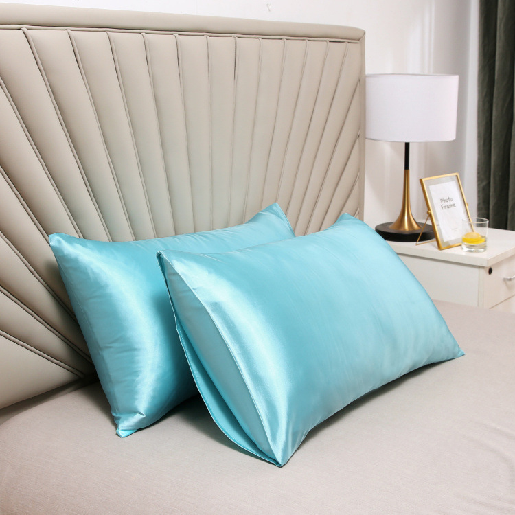 Picture of Factory Batch Cross-border AliExpress Silk Satin Ice Silk Satin pillowcase Single Imitation Silk pillowcase