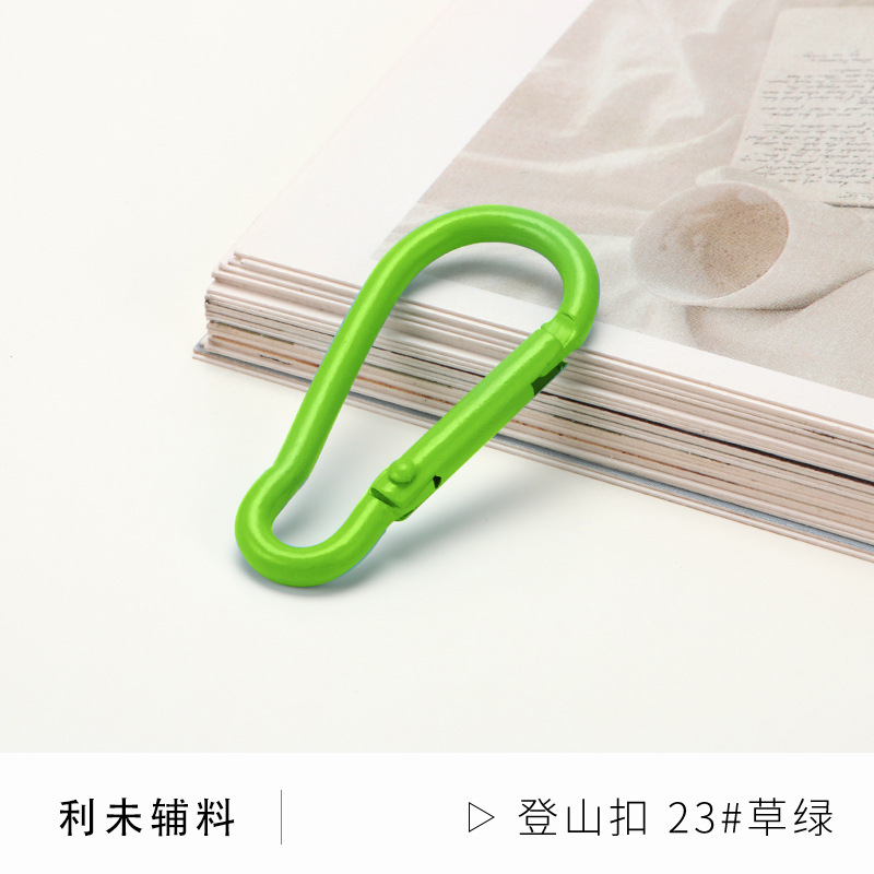 Picture of Factory wholesale color paint gourd-shaped carabiner aluminum alloy jewelry accessories water bottle key creative quick-hanging buckle