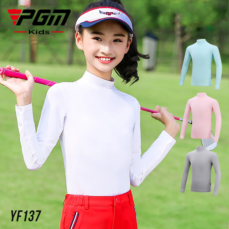 Picture of PGM golf children's sunscreen clothing summer girls sunscreen shirt base coat breathable ice silk clothing
