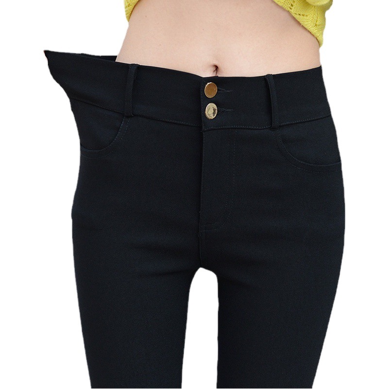 Autumn 2023 New Outer Wear Leggings Women's Pants Slim Thin Tight Black Pants High Waist Pencil Pants for Women