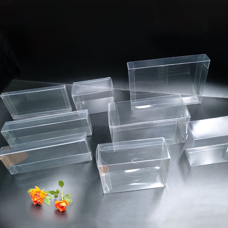 [Factory spot] Rectangular PVC transparent box PET plastic blister candy fruit box folding box wholesale