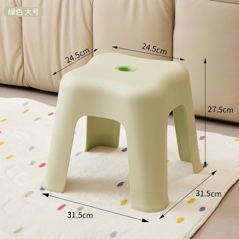 Picture of Household Plastic Small Stool Simple Style Thickened Coffee Table Small Stool Shoe Changing Stool Sofa Stool Bathroom Low Stool Chair