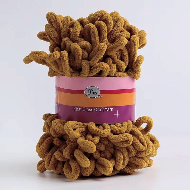 Picture of Loop Yarn Ear Yarn Medium-Thick Yarn for Hand Knitting DIY Pillows, Blankets, Scarves, Ice Yarn in Stock Wholesale