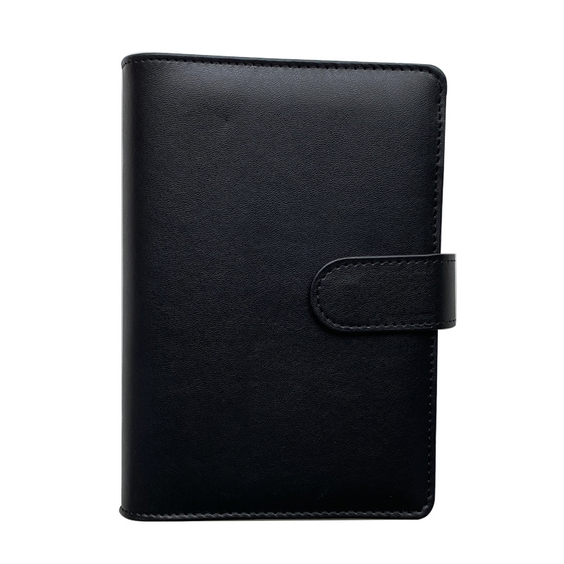 Picture of A5 Macaron Pure Color Loose-Leaf Book Pu Shell Conference Notepad Hand Ledger Notebook Stationery Simple Business Style