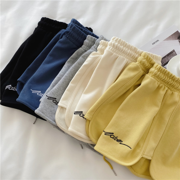 Picture of Cotton Sports Shorts for Women 2025 Summer Loose Outer Wear Home Pajamas High Waist Casual Wide Leg Yoga Hot Pants Trendy