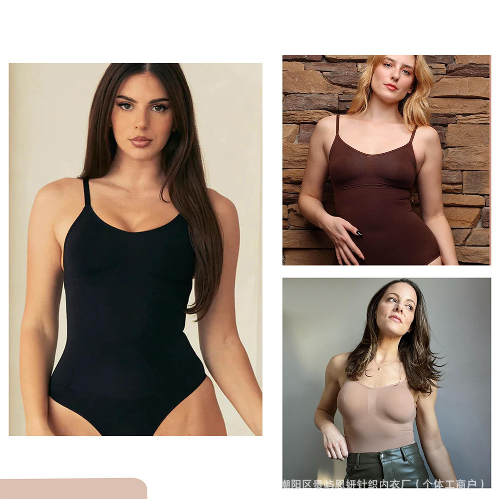 Cross-border Seamless Body Shaping Jumpsuit Hip-lifting Belly-closing Hip Briefs Sling Amazon Explosions Jumpsuit