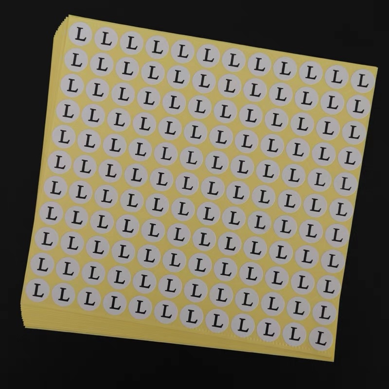 Picture of Ready Stock Clothing Size Label Stickers Clothing Size Stickers Clothing Size Number Labels Stockings Packaging Bag Stickers