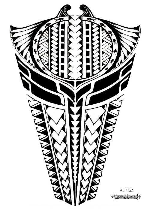 Picture of Cross-border New Waterproof Chest Tattoo Sticker Original Big Figure Sexy Flower Arm Tattoo Sticker Disposable Tattoo Sticker