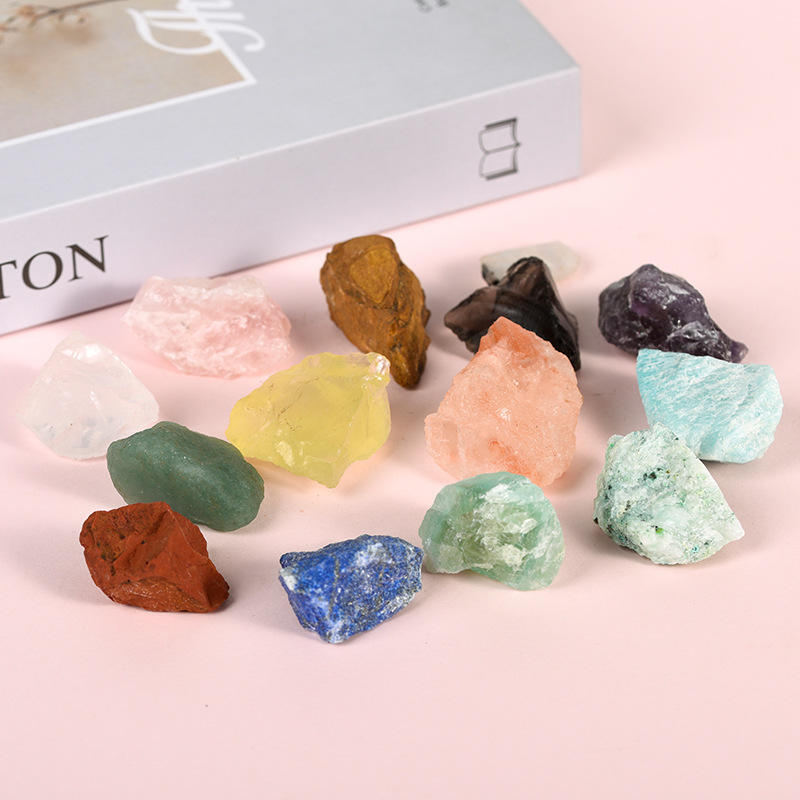Picture of Spot wholesale Crystal raw stone aromatherapy stone scented stone natural powder Crystal Green fluorite amethyst Citrine Crystal Stone