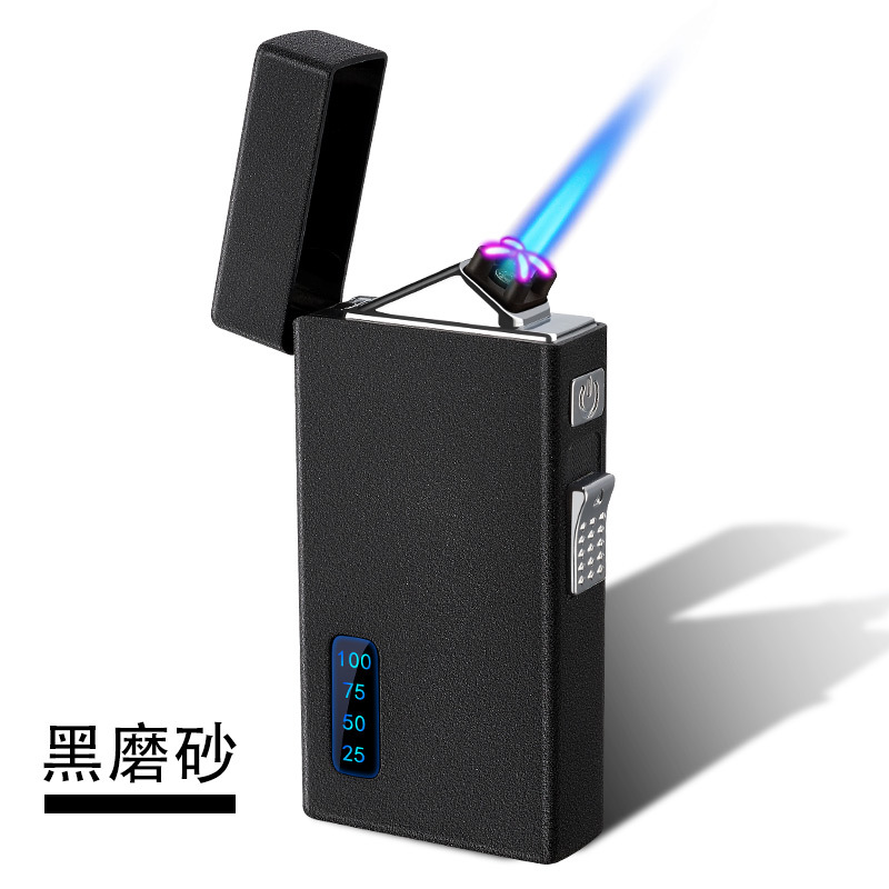 Picture of 2024 New Product Gas and Electricity Dual-Use Windproof USB Rechargeable Lighter Creative Personalized Printed Logo Advertising Manufacturer Wholesale