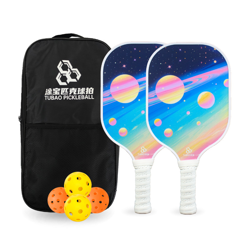 Picture of Fast and Popular Pickleball Racket Set, a Must-Have Fashion Sports Equipment for Female Students, Manufacturer Fiberglass Pickleball Racket