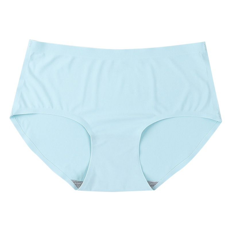 Women's Ice Silk Traceless Women's Underwear One-piece Underwear Breathable Sexy Mid-waist Women's Underwear Briefs 810