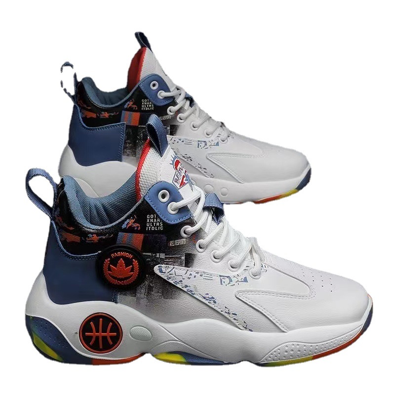 Picture of Men's Shoes High-Top Blue Sneakers New Autumn and Winter Sports Shoes Wholesale Men's Running Shoes Youth Fashion Trend Men's Shoes