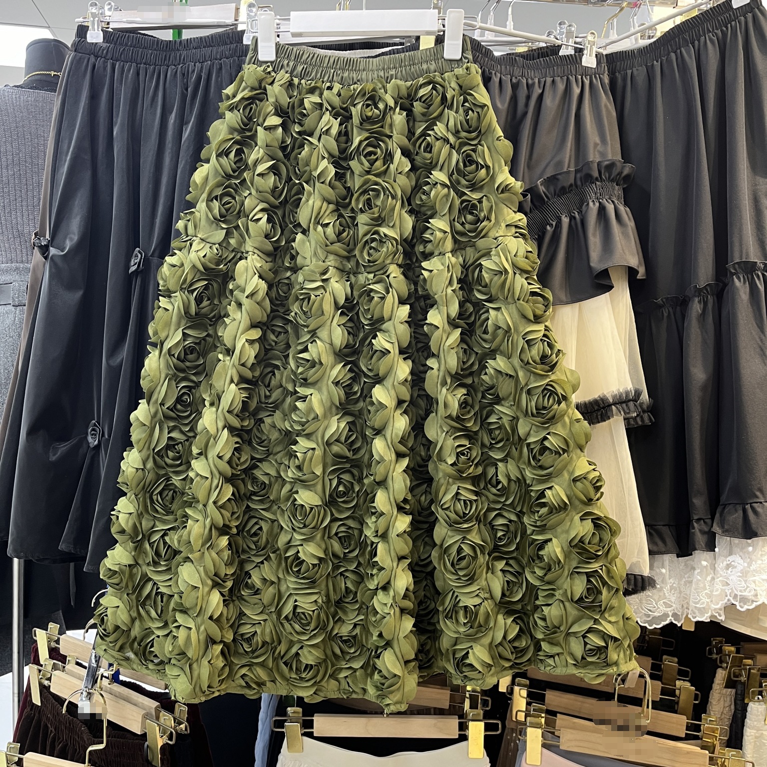 French Super Fairy Stereo Flower Skirt for Women 2025 Early Spring New Pastoral Style Gorgeous Fugitive Princess First Love Skirt
