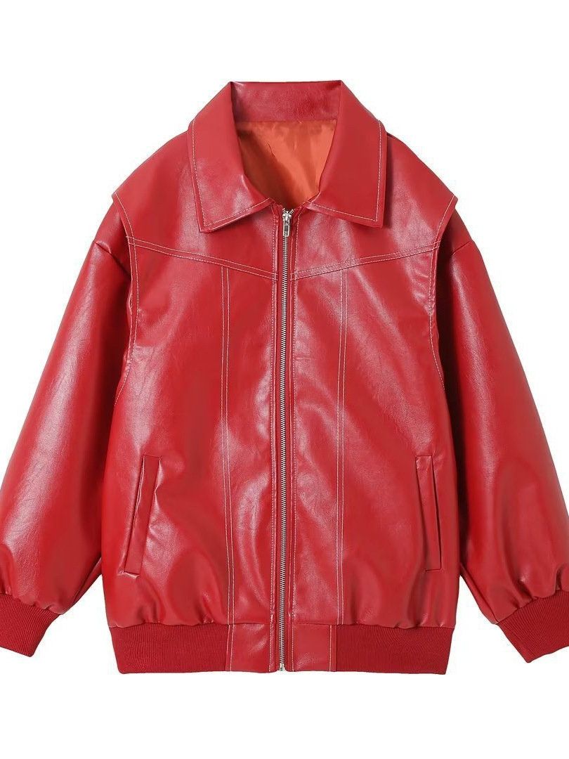 Wholesale cross-border Amazon autumn and winter women's clothing new fashion loose long sleeve retro American jacket jacket