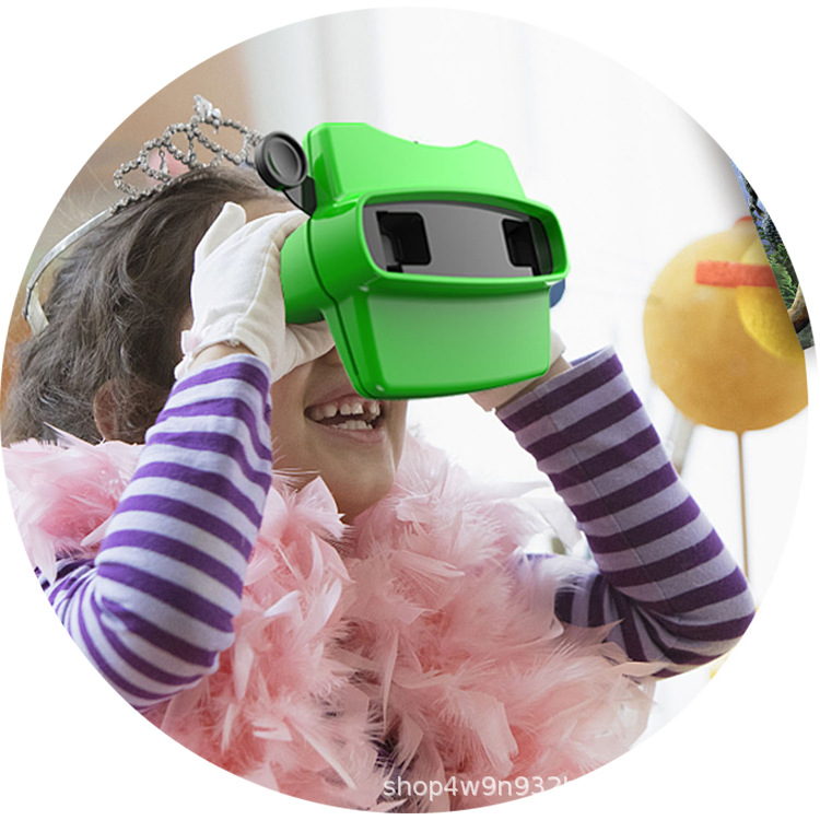 Cross-border supply of unicorn small theater 3D viewing machine monster popular science stereoscopic viewing science 3D children's gifts