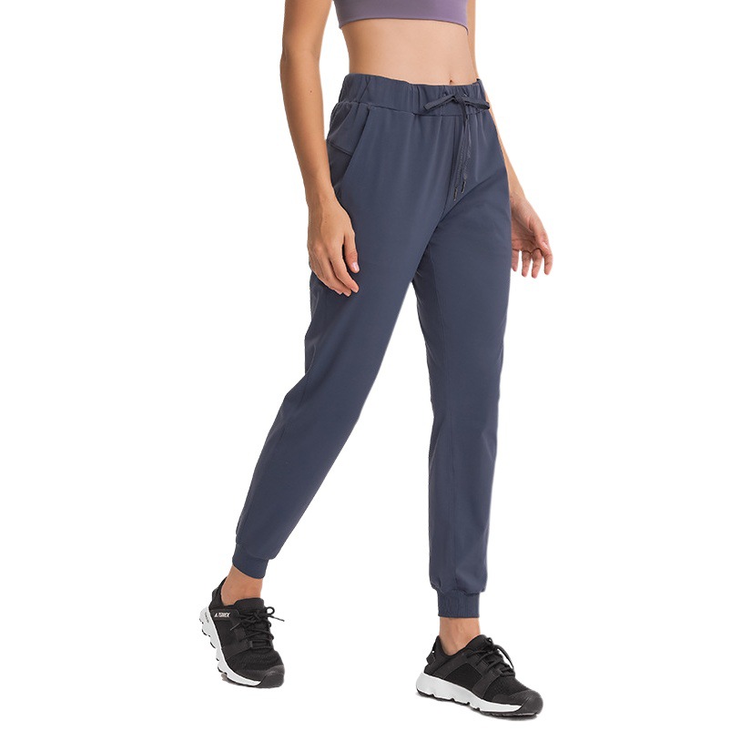 Yoga Pants with High Elasticity, High Waist, Loose Fit, Casual Jogger Style, Women's Sports Fitness Pants Dp022, Slimming, Highly Elastic, Comfortable