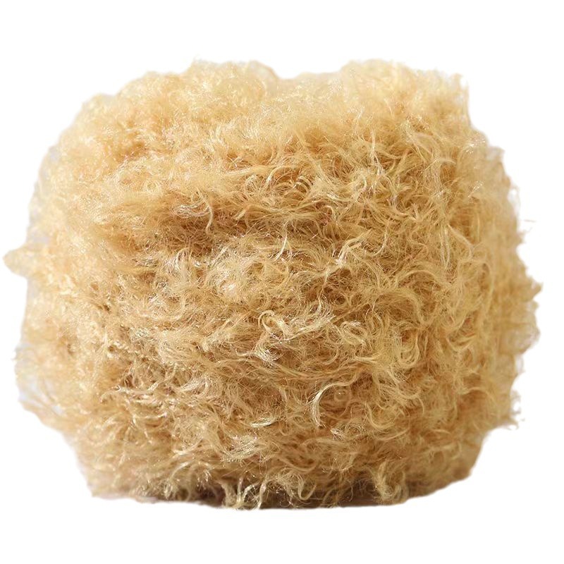 Picture of Wholesale sheep roll wool ball special thread doll plush wool teddy roll wool hand woven fancy thread