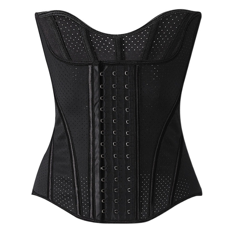 Hourglass Waist High Abdominal Bundle Postpartum Fitness Exercise Latex Summer Breathable Small Hole Waist Seal Body Shaping Clothes Belt