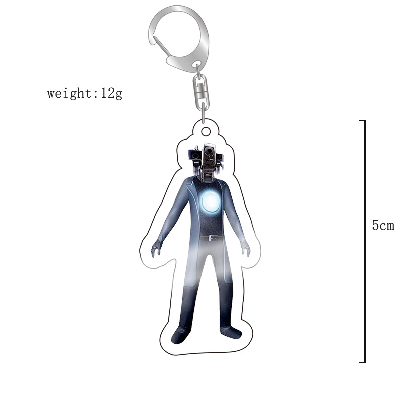Picture of Cross-border new toilet man keychain skibidi toilet monitor Man TV man creative killer pendant batch