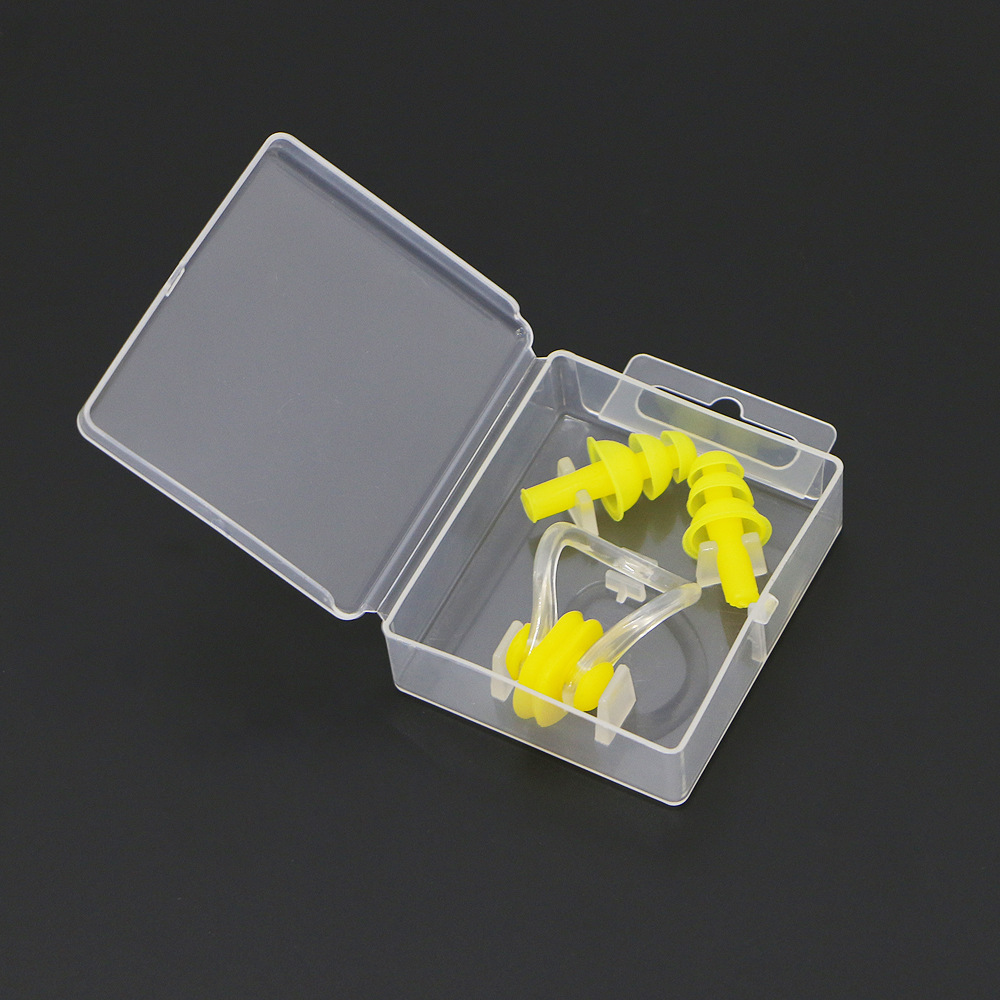 Picture of Factory wholesale earplug nose clip silicone box nose clip earplug set swimming equipment supplies children adult waterproof