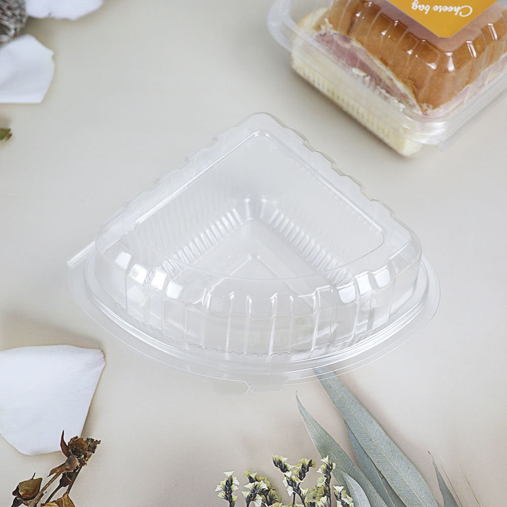 Picture of Cheese Pack Box Triangular Cheese Pack Transparent Plastic PET Baking West Point Disposable Packing Box