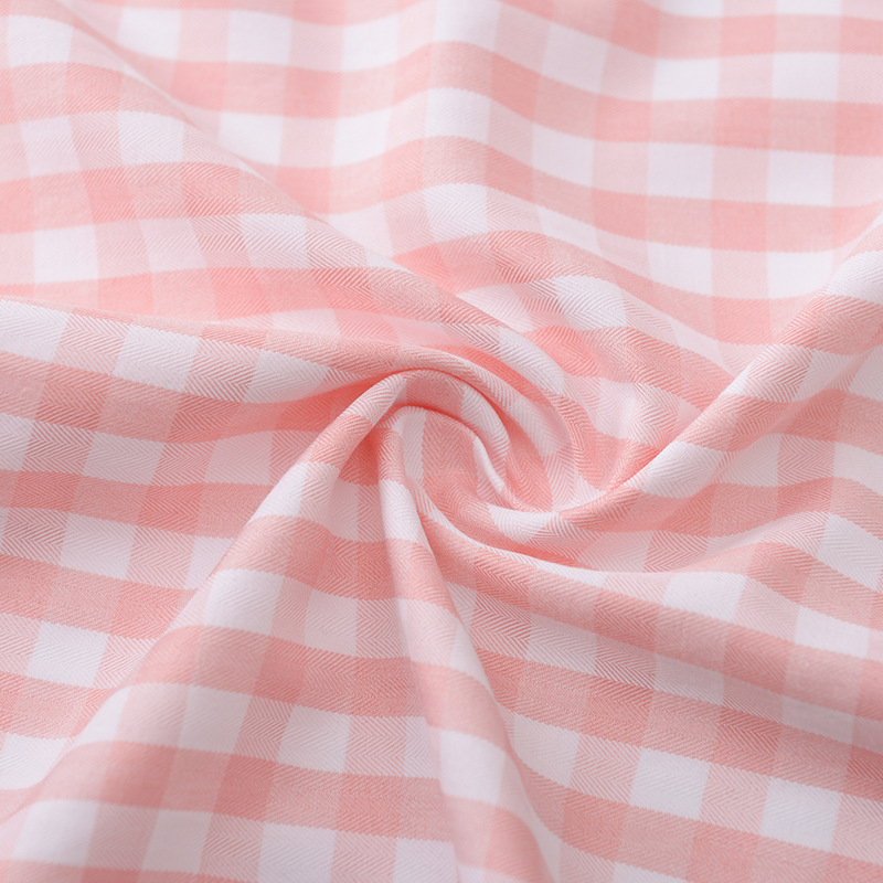 Spring and summer Chaoyang plaid printed fabric in stock 160g jacquard plain yarn-dyed bedding fabric wholesale