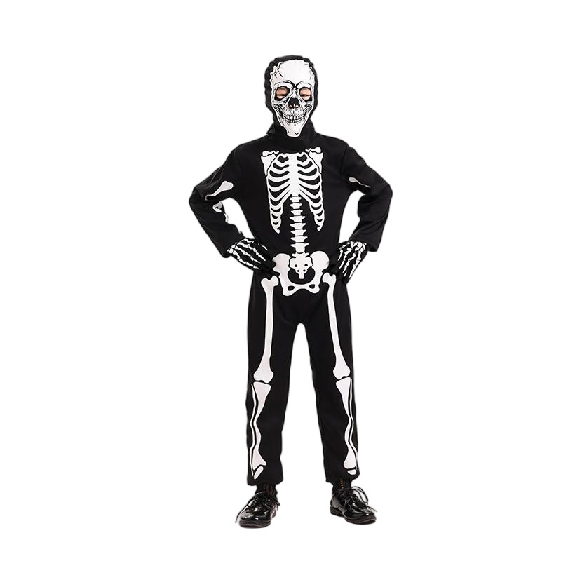 Halloween children's costumes, skeleton reaper and ghost children's character costumes, one-piece stage performance party costumes