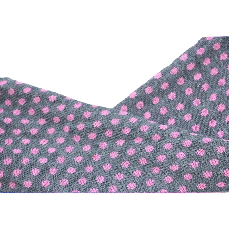 Polka Dot Jacquard Wool Fabric Knitted Footwear Accessories Textile Coarse Needle Cloth Crafts Garment Fabric