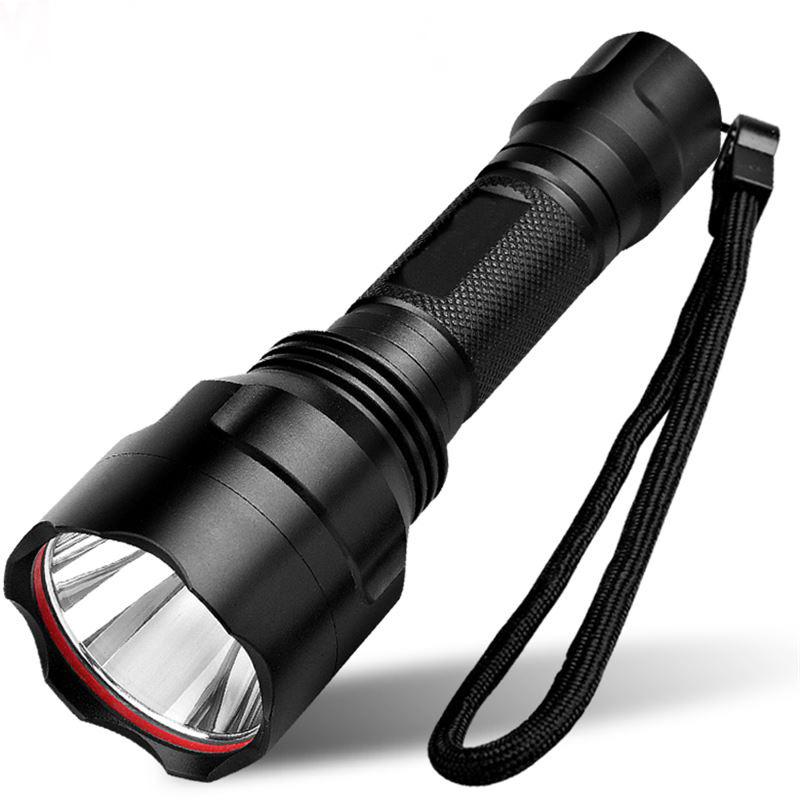 C8 flashlight strong light charging super bright waterproof multifunctional T6 long-range outdoor military household mini LED