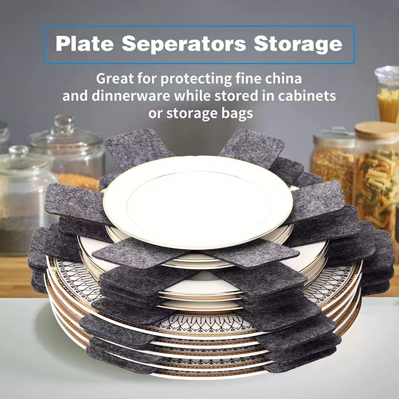 Picture of Cross-border felt pot pad hexagonal bowl and plate tableware non-slip heat insulation pad non-woven non-stick pan protection pad in stock