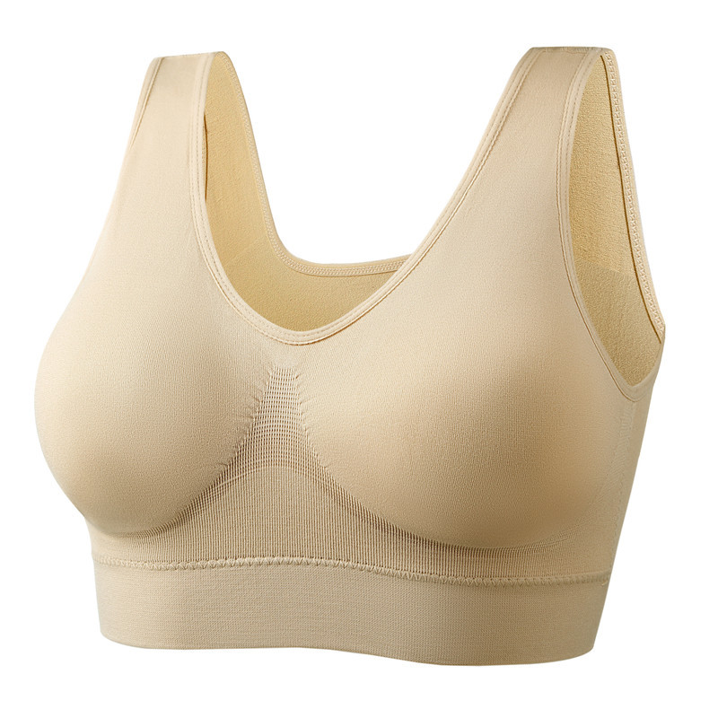 Picture of Zero binding underwear plus size yoga shockproof sports bra wireless seamless one-piece bra female foreign trade Wholesale