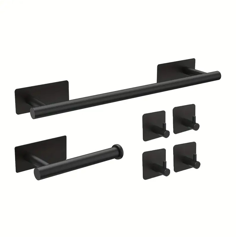 Stainless Steel Towel Ring Towel Rack Bathroom Towel Bar Bathroom Accessories Bath Towel Rack Tissue Holder Set American Style