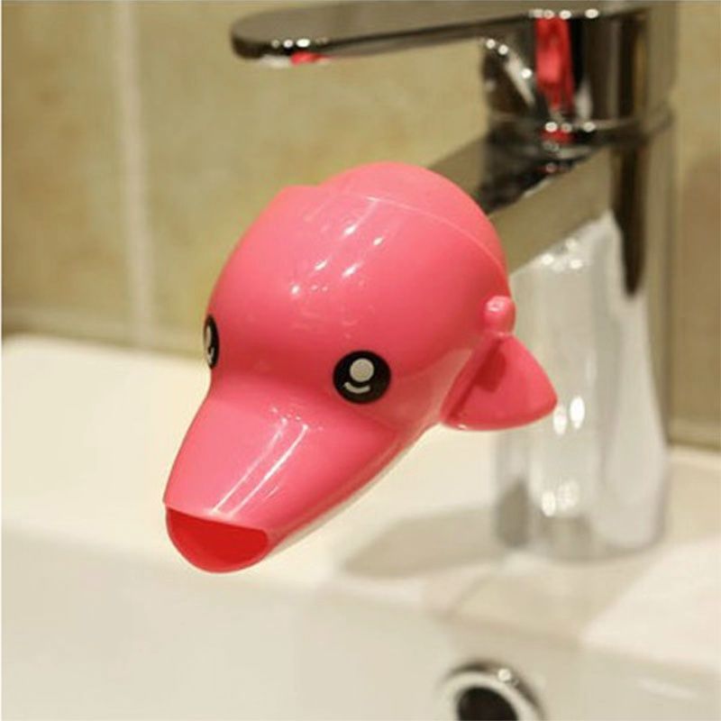 Picture of Baby hand washing extension TikTok cartoon faucet extender children hand washing device lengthened auxiliary splash-proof Guide sink