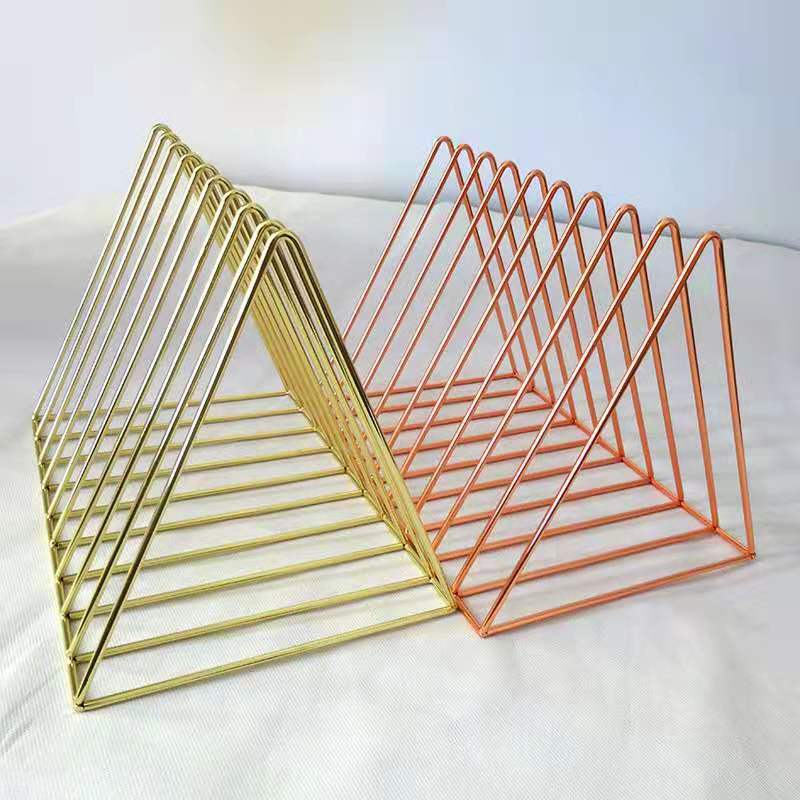 Picture of Manufacturers Nordic can set nine-card bookshelf iron stationery supplies sundries basket stationery books storage frame