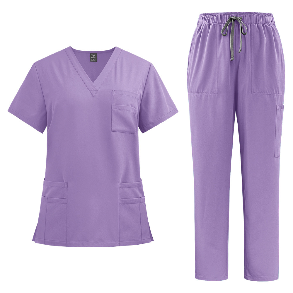 Picture of AliExpress Hot Selling Hand Washing Clothes Quick Drying Casual Comfortable Hospital Doctor Nurse Staff Work Clothes suit Men and Women
