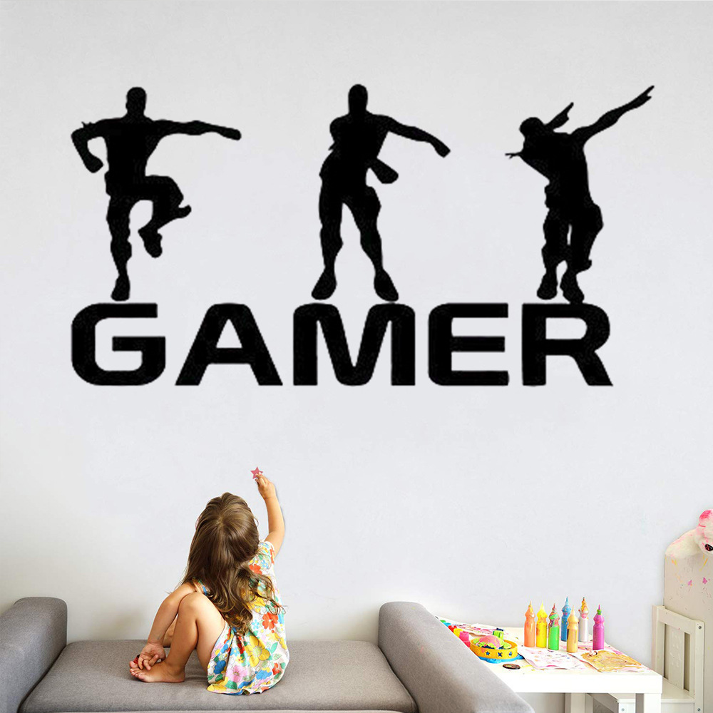 Cross-Border New GAMER game wall stickers living room bedroom Internet cafe removable decorative stickers wholesale ML447
