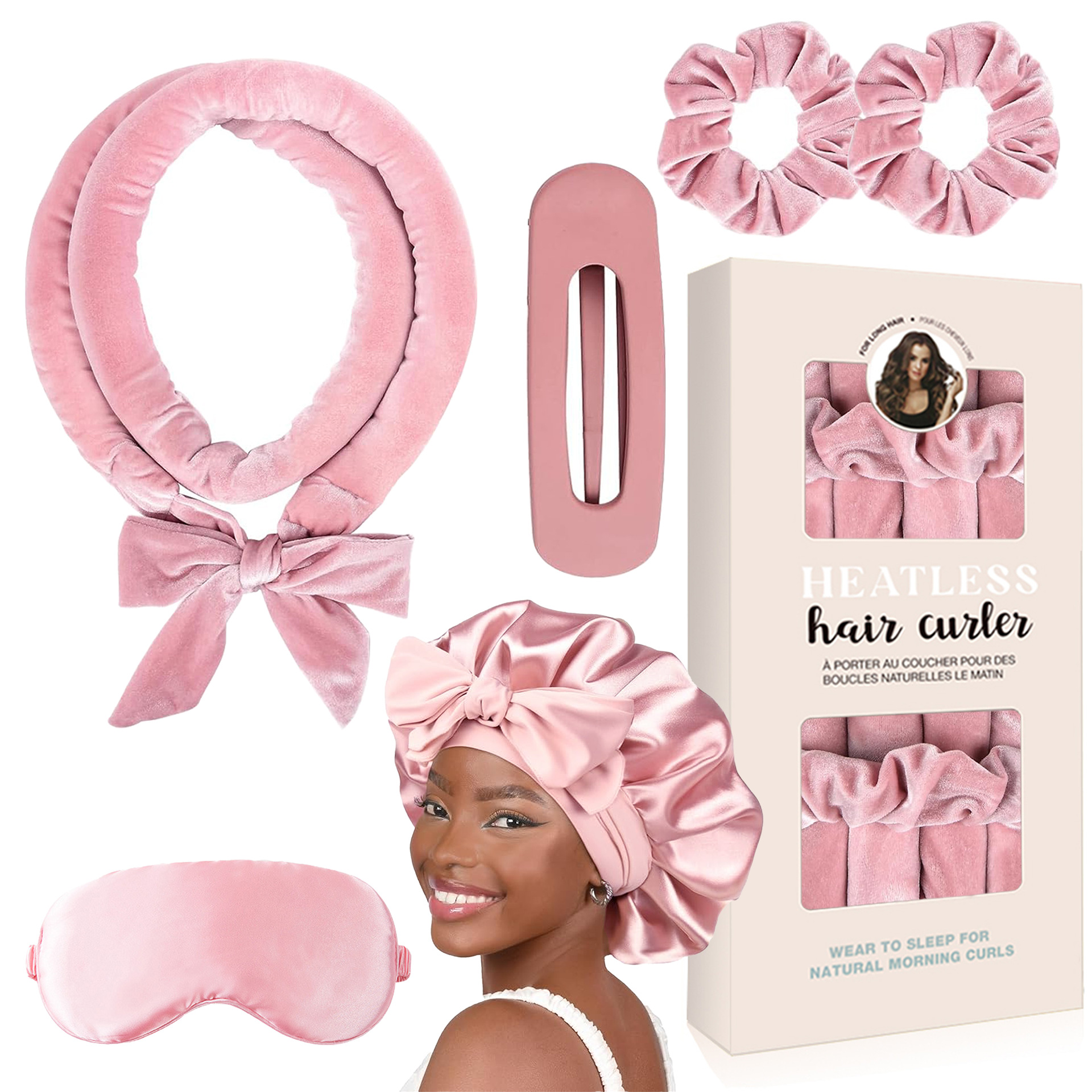 Picture of Cross-border New Style Hair-free Sleep Bow Lazy High-end Soft Hair Coiler Silk Loam Ribbon Curling Stick