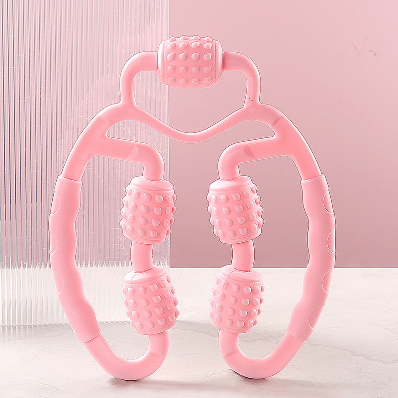 Picture of Five-wheel ring leg clamp muscle relaxation massage leg device calf muscle massage stick yoga home thin leg device