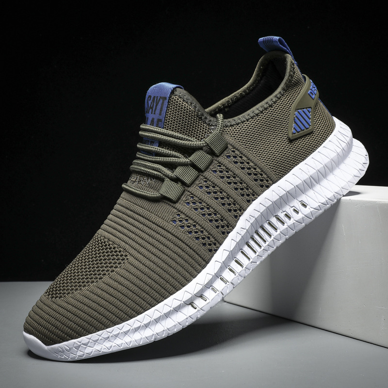 Summer New Cross-border Men's Shoes Breathable Casual Shoes Men's plus size Light Bottom Running sneaker Couple 6766