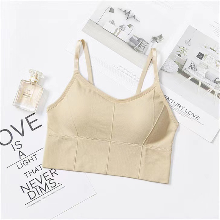 Picture of Women's wrapped chest card beauty back strap seamless underwear base inner tube top girl sports vest cross-border wholesale