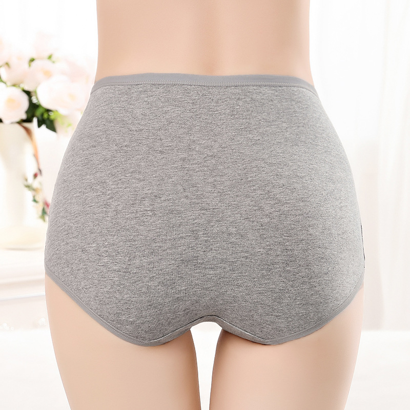 Picture of Plus Size High Waist Underwear Pure Cotton Women's Postpartum Abdominal Women's Underwear Cotton Cross-border Hip-lifting High Waist Women's Underwear